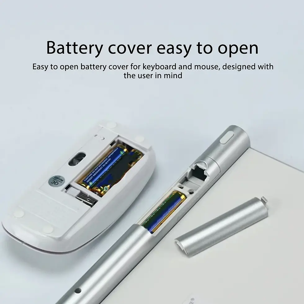 Miniaturebillede: Wireless Keyboard Mouse Kit Slim Wireless Key Mouse Combo