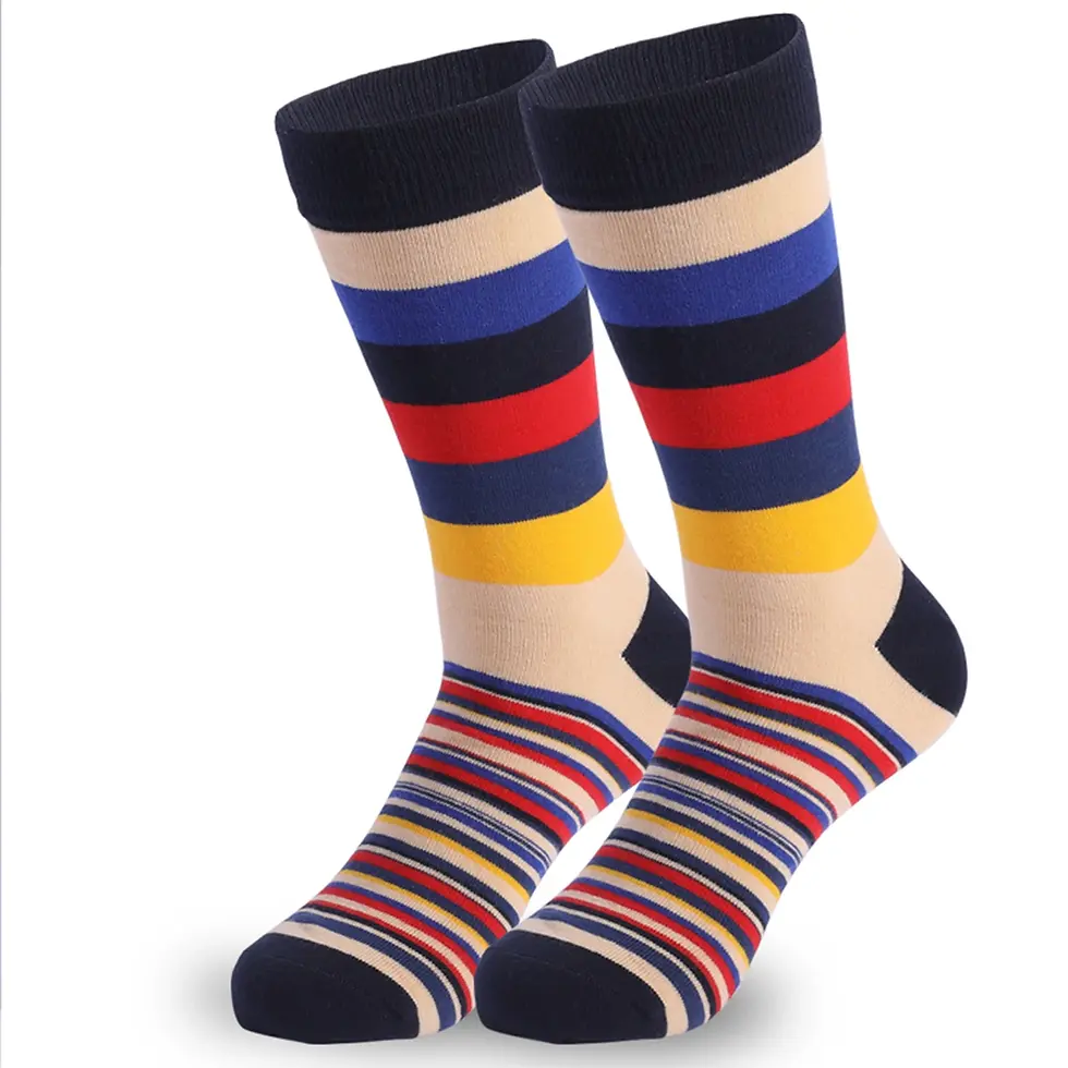 Miniaturbild: Mens Fun Dress Socks, Pattern Funny Socks Pack Size US ( 8-13)EUR(41-48) 5 Pairs