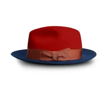 Miniatura: Unisex Polyester Felt Fedora Hat Adjustable Size Retro Style