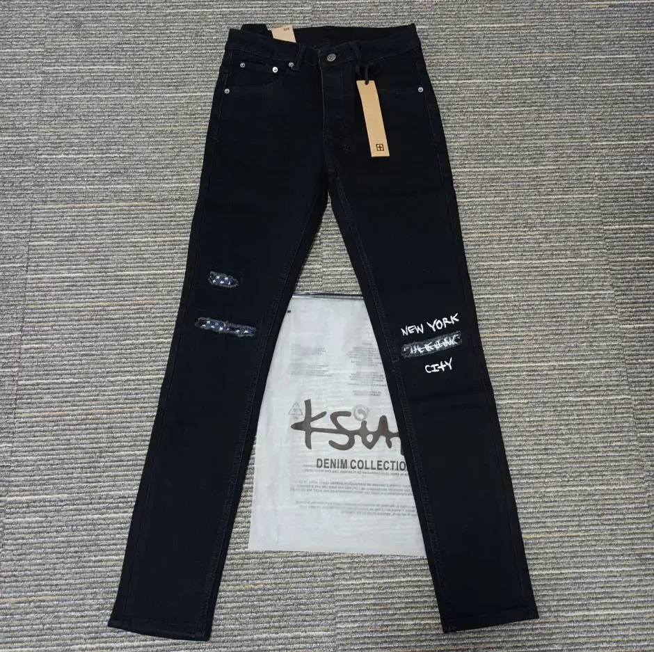 Thumbnail: Wholesale New Arrival Designer Brand Denim Jeans Pants Ripped Size M