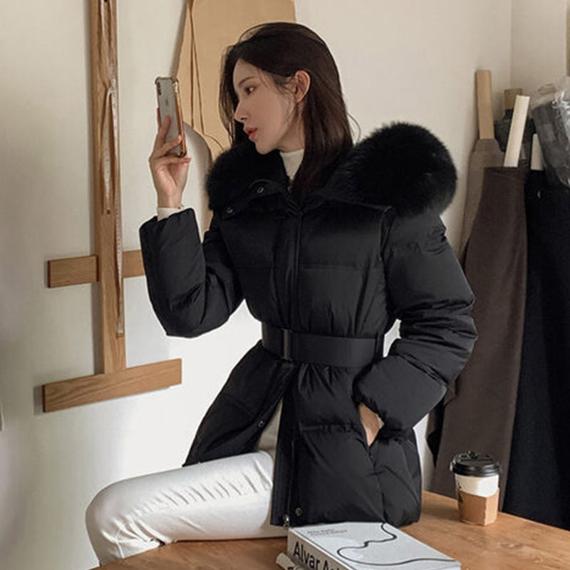 Thumbnail: 2025 Winter Women's New Long Slim Down Jackets Female