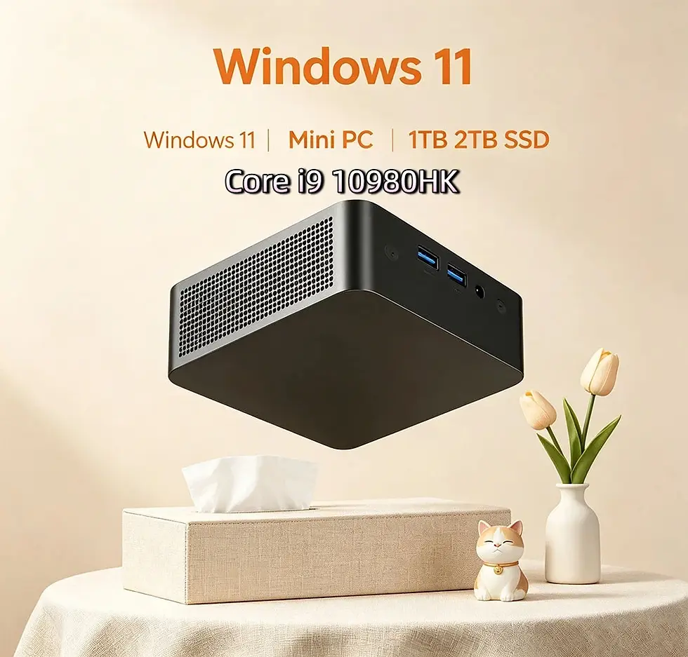 Thumbnail: Core I9 10980HK Mini Gaming PC Windows 11 Pro 32GB RAM 1tb SSD