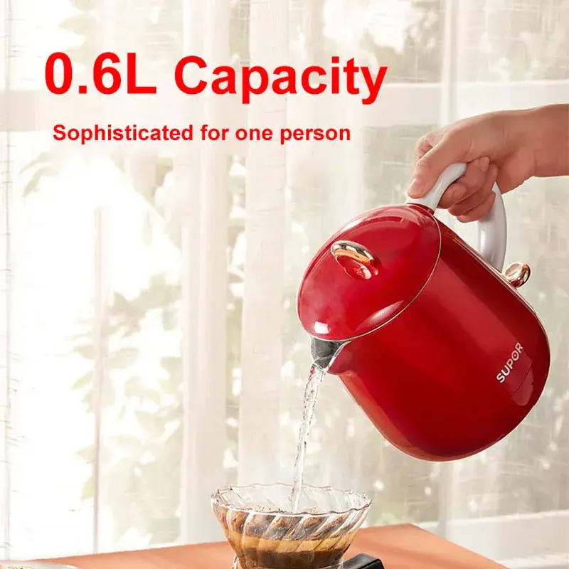 Küçük resim: SUPOR Electric Kettle 0.6L Exquisite Capacity Anti-Scalding