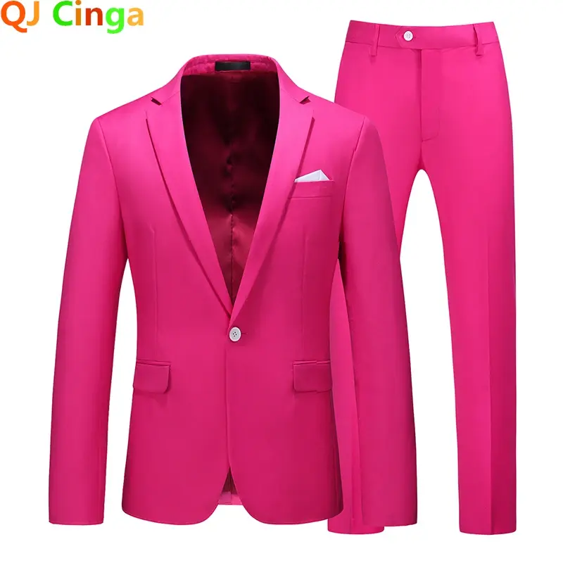 Miniatyrbild: 2026 Men's Red Suit 2-Piece Sets