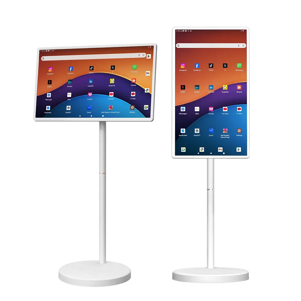 Miniatura: 32 Inch Android 15 Smart TV, 6G+128G Floor Stand Tablet With Remote Control
