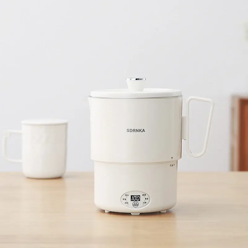 Küçük resim: 1L Folding Electric Kettle 304 Stainless Steel Household Kettle