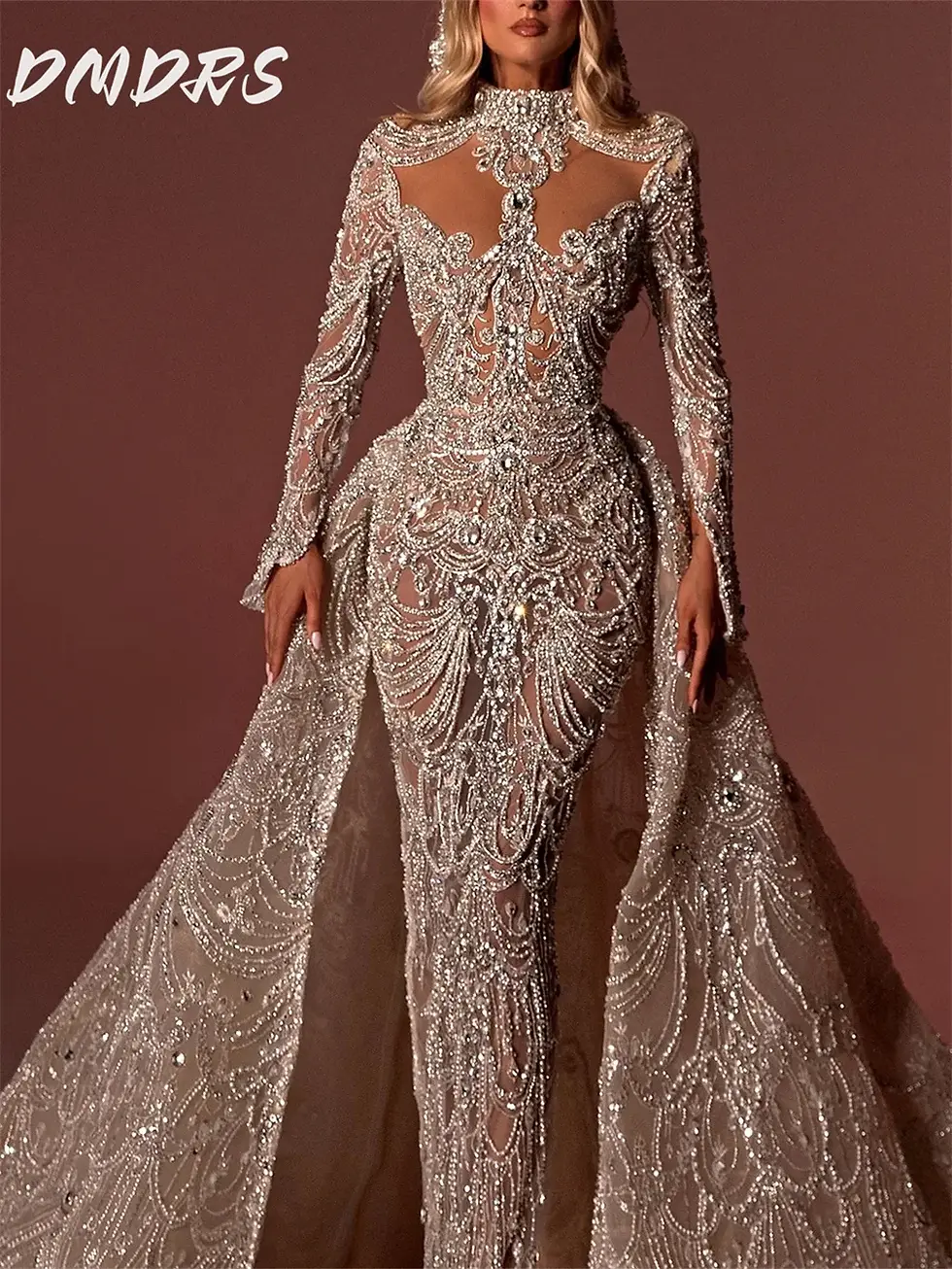Miniaturbild: Luxurious Mermaid Evening Gown Classic 3D Flower Party Dress