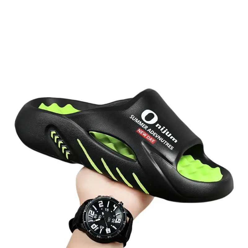 Thumbnail: 2024 New Men Massage Slippers Slides Indoor Outdoor Sandals Size 42-43