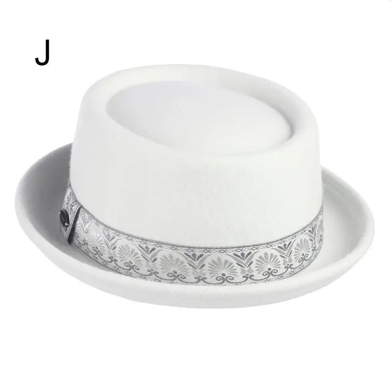 Thumbnail: GEMVIE Unisex Wool Fedora Hat Size 56cm