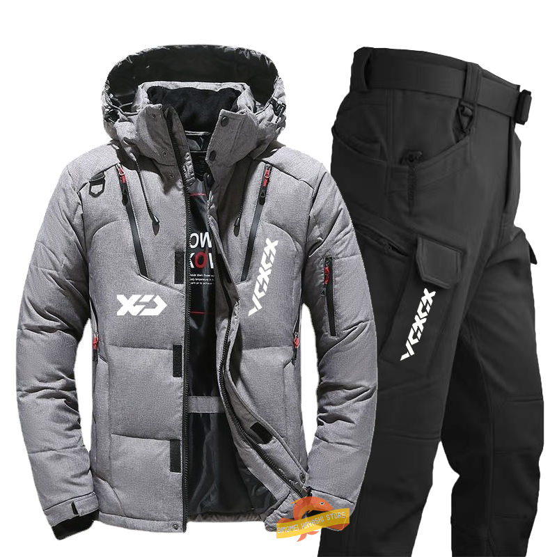 Miniatura: New Men's Winter Fishing Clothes Sets Outdoor Thicken Windproof Waterproof