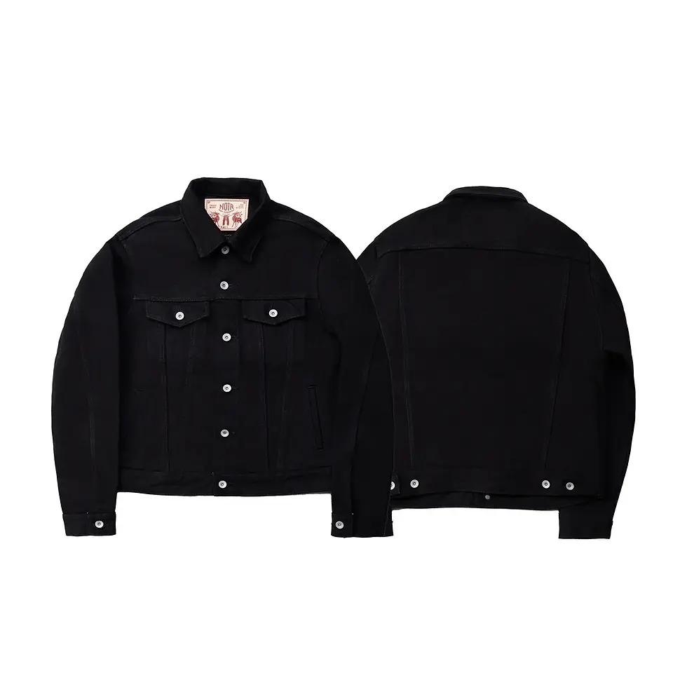Miniatura: Red Tornado 21oz Superblack Men's Jean Jacket Type 3 Size M