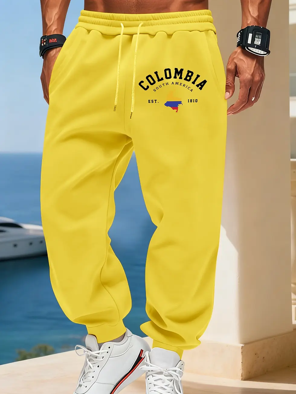 Miniatura: Colombia South America Printing Man Casual Bacic Sportspants