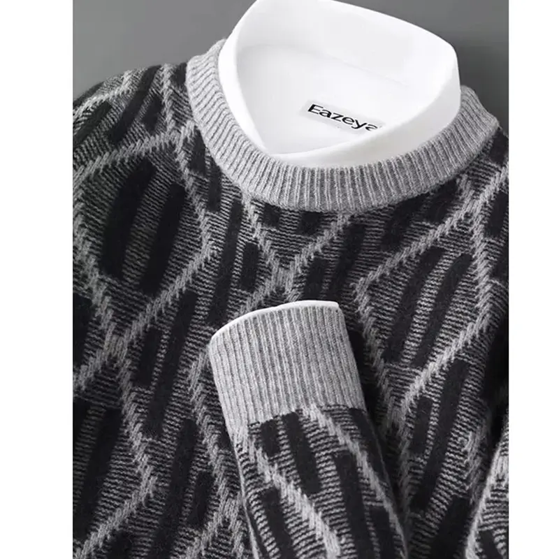 縮圖：Men's Thick Cashmere Sweater - Autumn/Winter Size M
