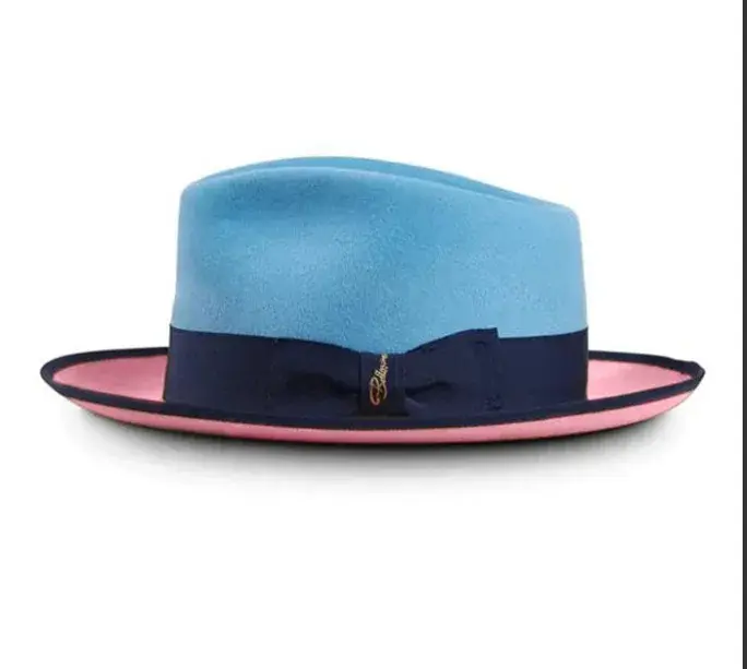 Miniatura: Unisex Polyester Felt Fedora Hat Adjustable Size Retro Style
