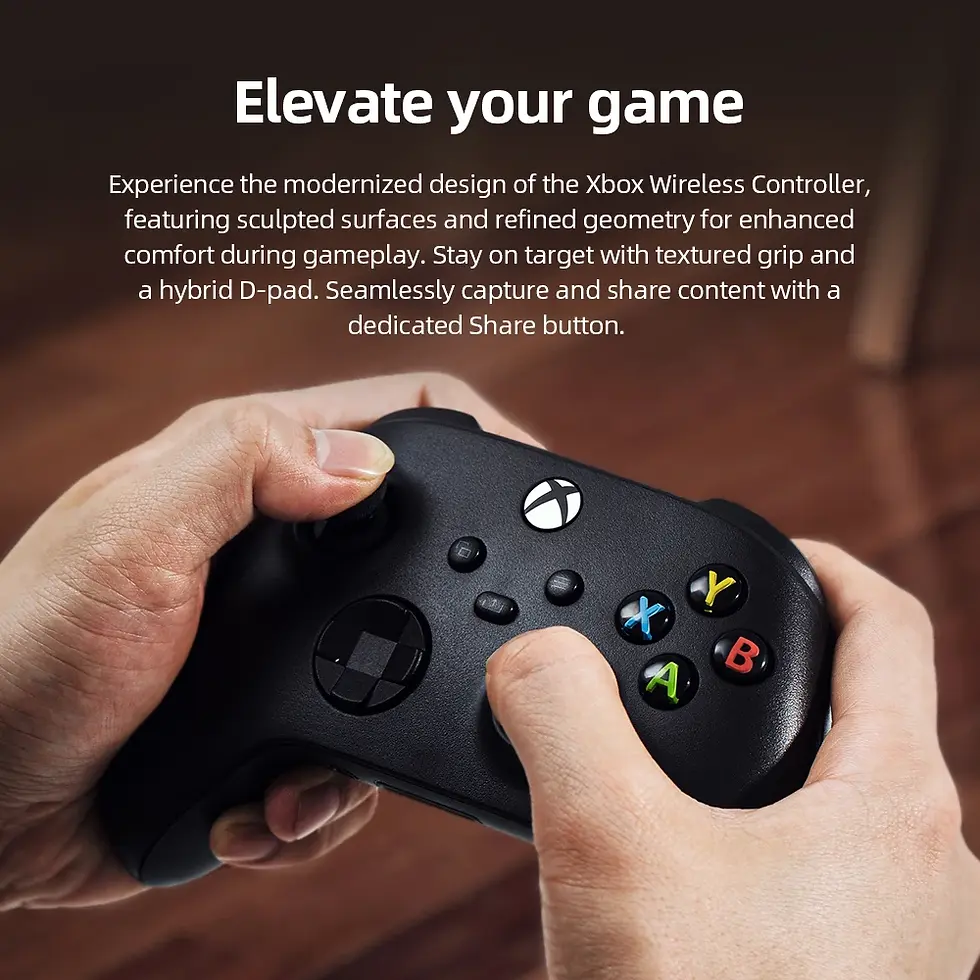 Miniaturebillede: Microsoft Xbox Core Wireless Controller Carbon Electric Volt