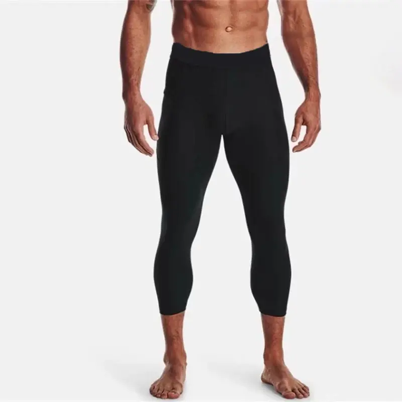 Thumbnail: Men Compression 3/4 Leggings Sportswear Jym Tights