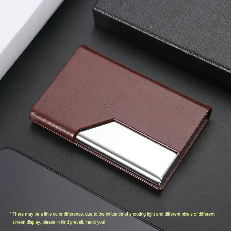 Miniatyrbild: Fashion Business Card Case Men's Imitation Leather Business Card Holder