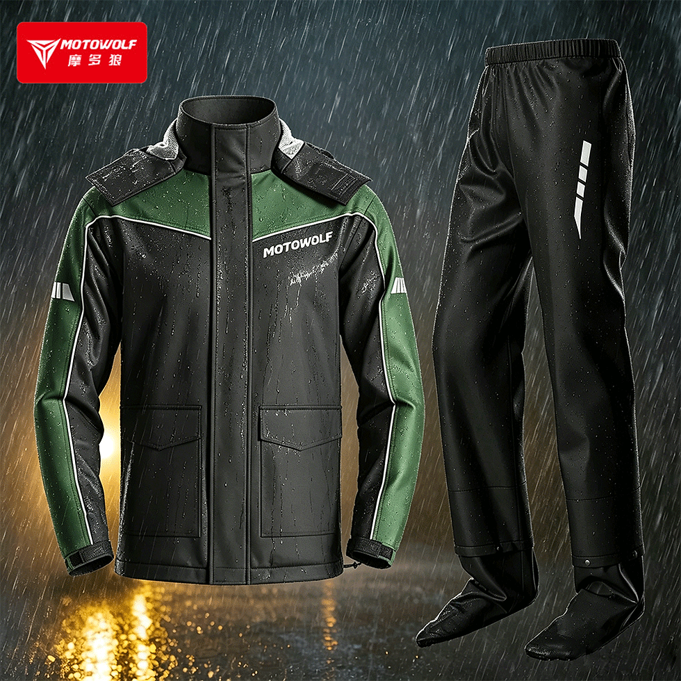Miniatura: Motowolf Motorcycle Raincoat Motorbike Split-Type Motorcycle Raincoat Rain Pants