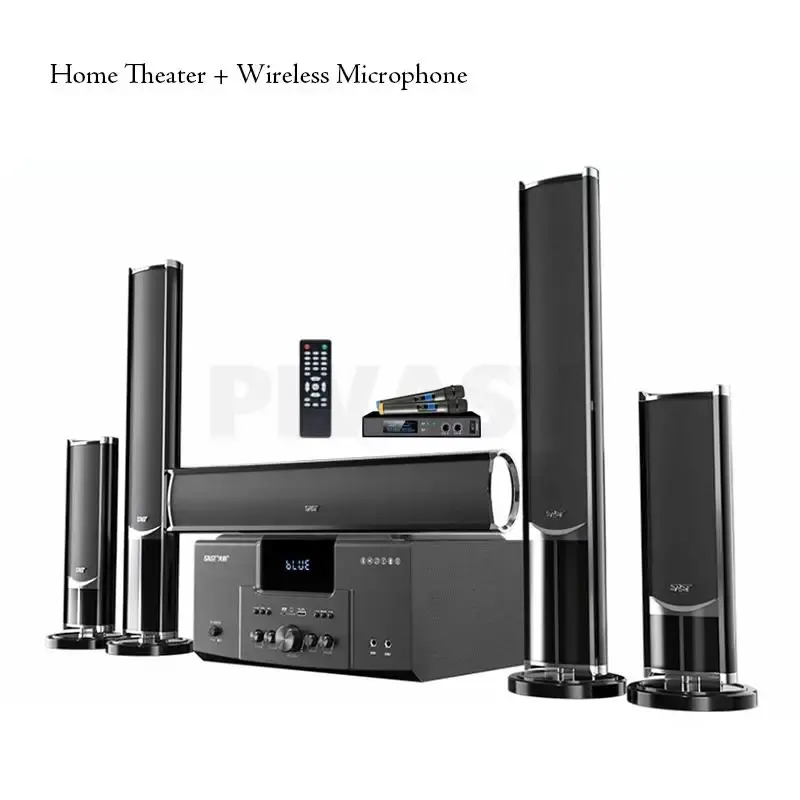 Miniatura: 160W Home Theater Set 4Ω Bluetooth Speaker 8 Inch Subwoofer 5.1 System