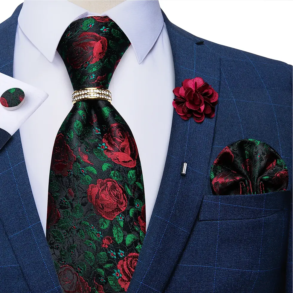 Thumbnail: New Designer Blue Red Paisley Ties for Men
