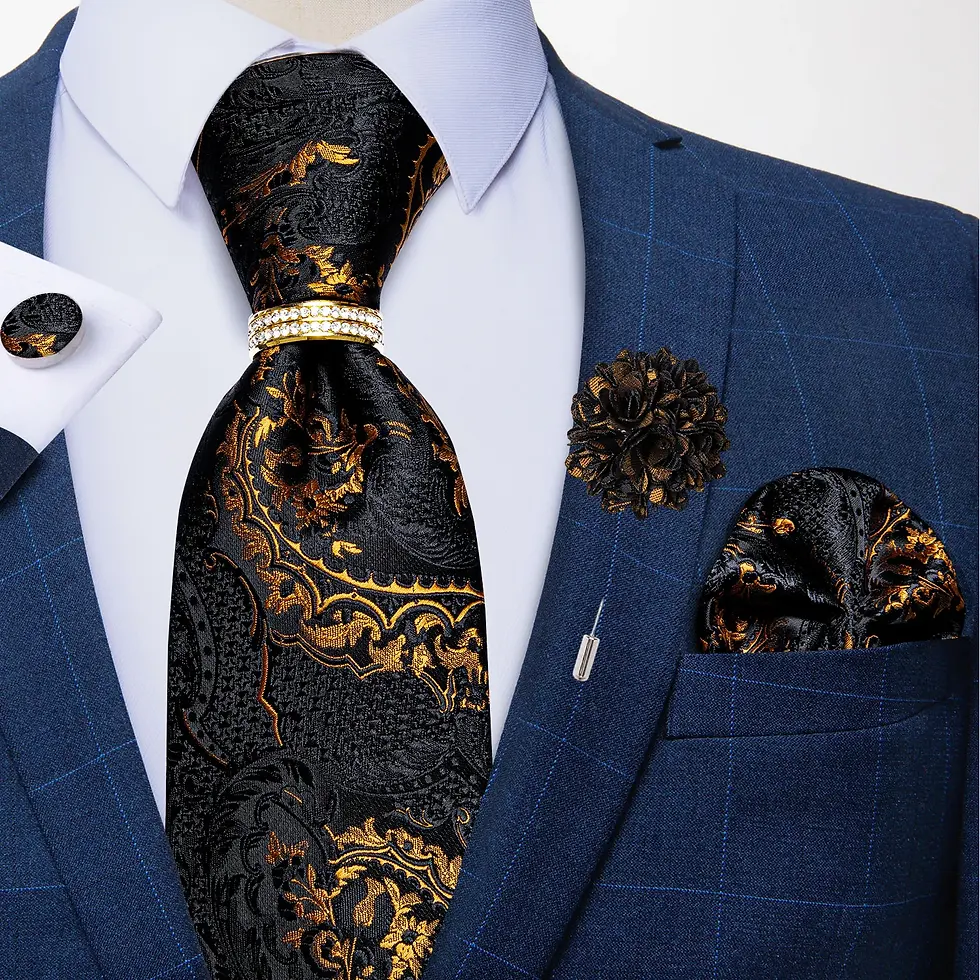 Thumbnail: New Designer Blue Red Paisley Ties for Men