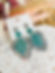 Boucles d’oreilles Naïa Vert & argenté