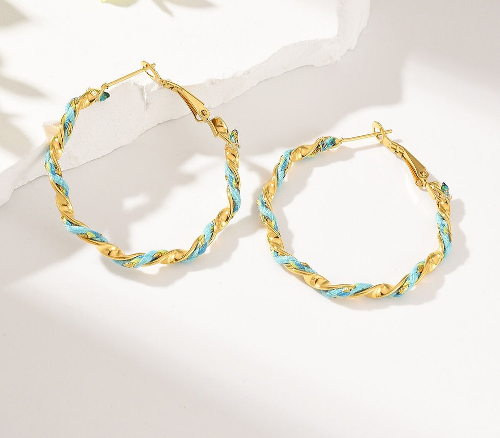 Thumbnail: Boucles d'oreilles créoles ROMY