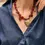 Thumbnail: Collier  pierres rouges MANOLI