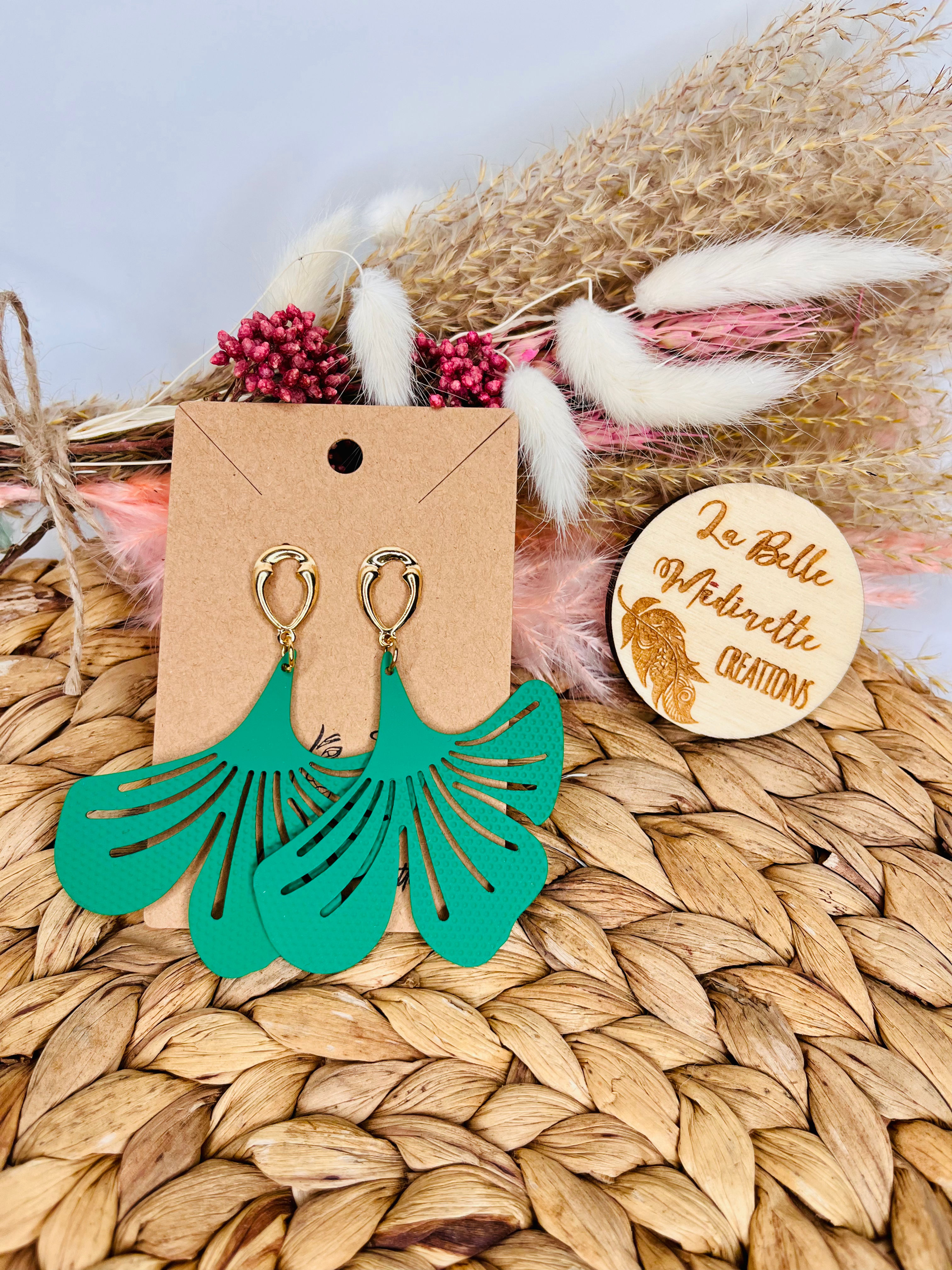 Boucles d’oreilles GINKA - vert