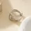 Thumbnail: Bague argentée JULIA