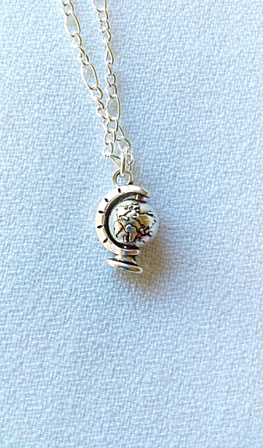 Silver Globe - Necklace