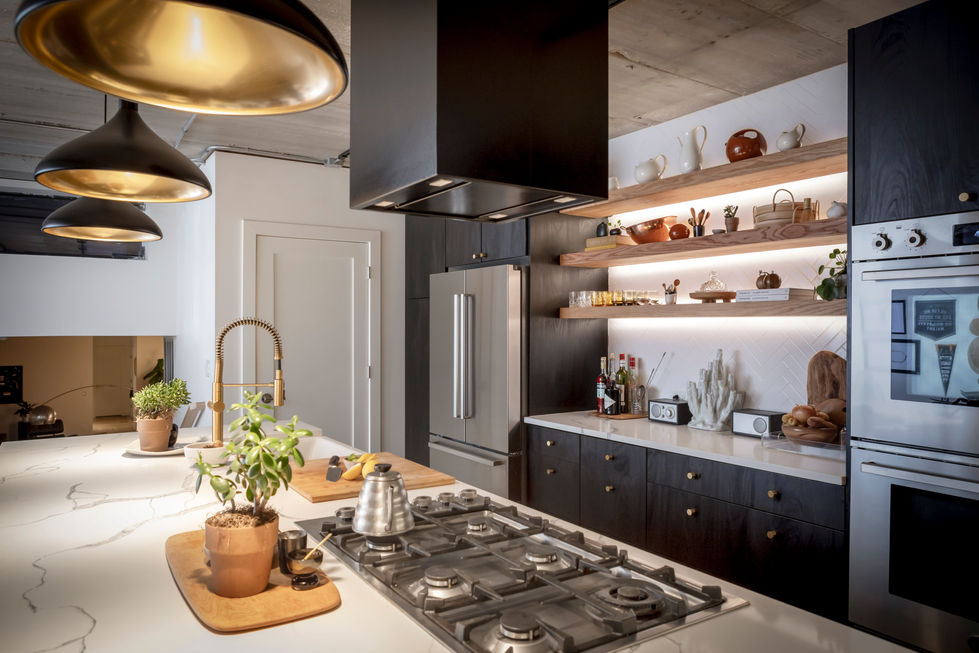 "After" photo, interior view, kitchen, November 2021