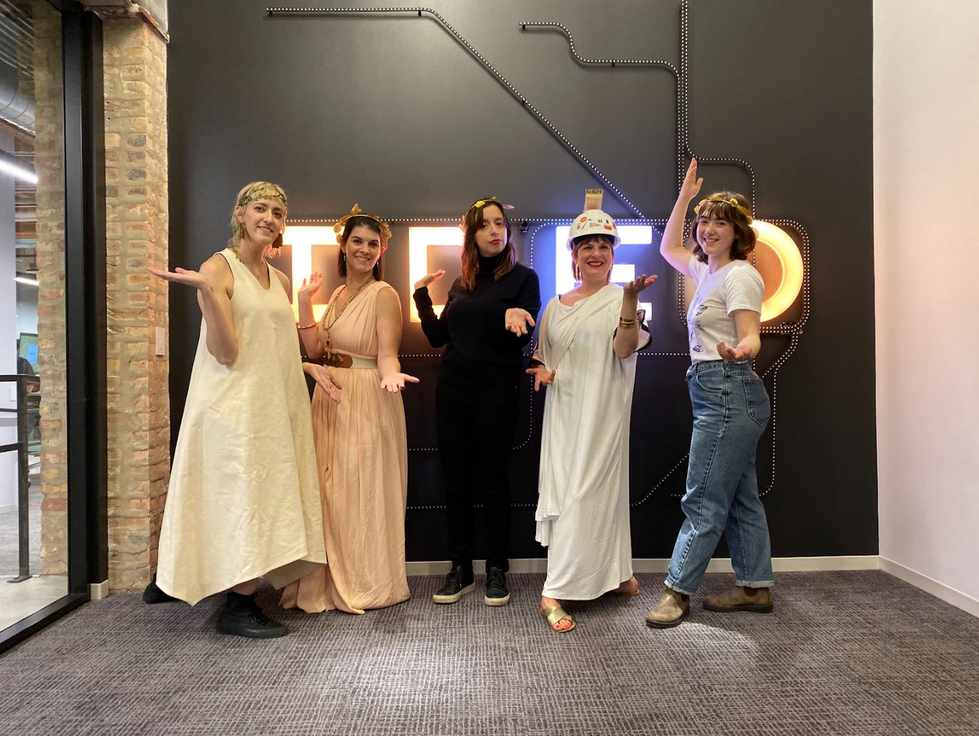 Scene from Atlas at Last party