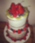 Naked Birthday Cake with Fruit