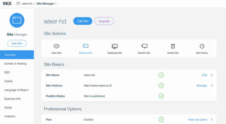 קיצורי דרך פופלריים בוויקס דשבורד