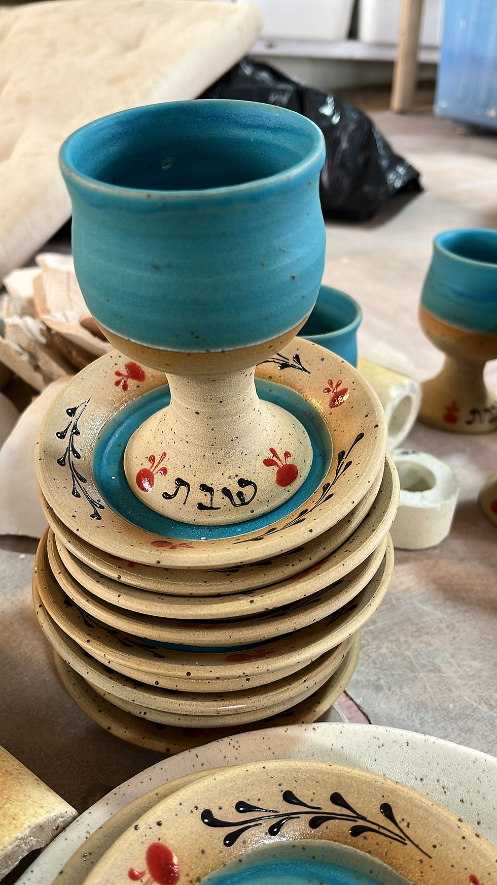 תמונה ממוזערת: גביע לקידוש טורקיז