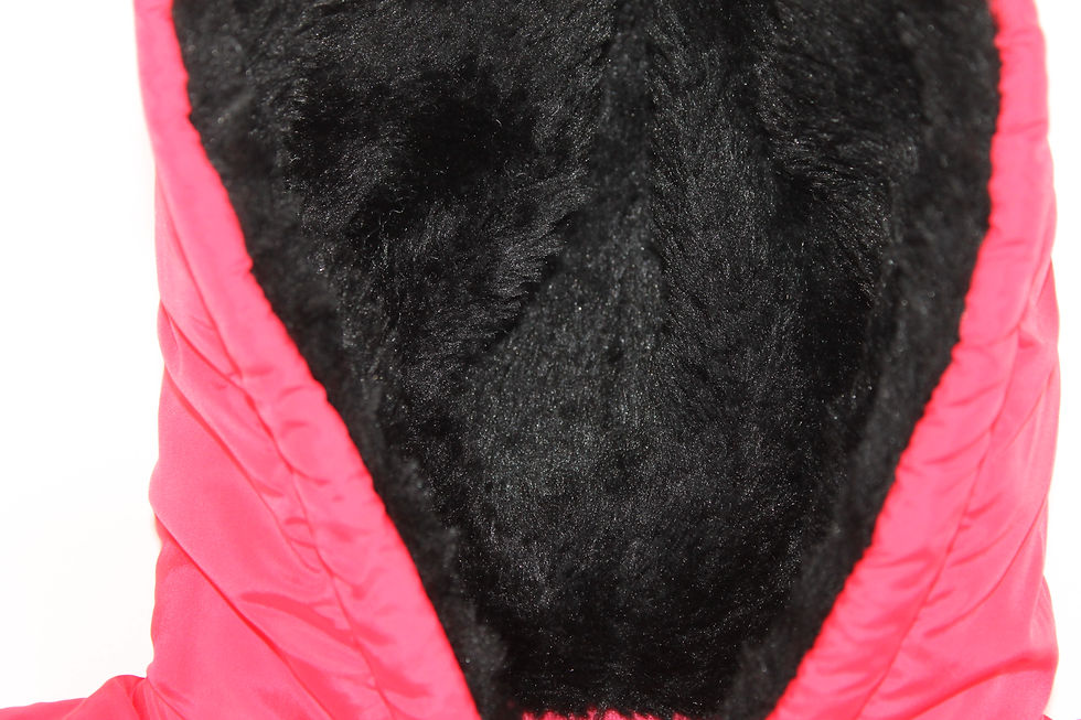 Thumbnail: מעיל פוף כחול במילוי פרווה