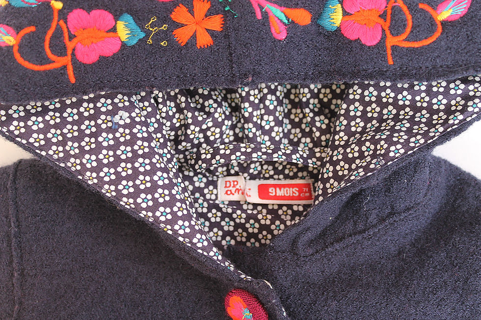 Thumbnail: DPAM מעיל מחמם ורוד בטקסטורת פרחים