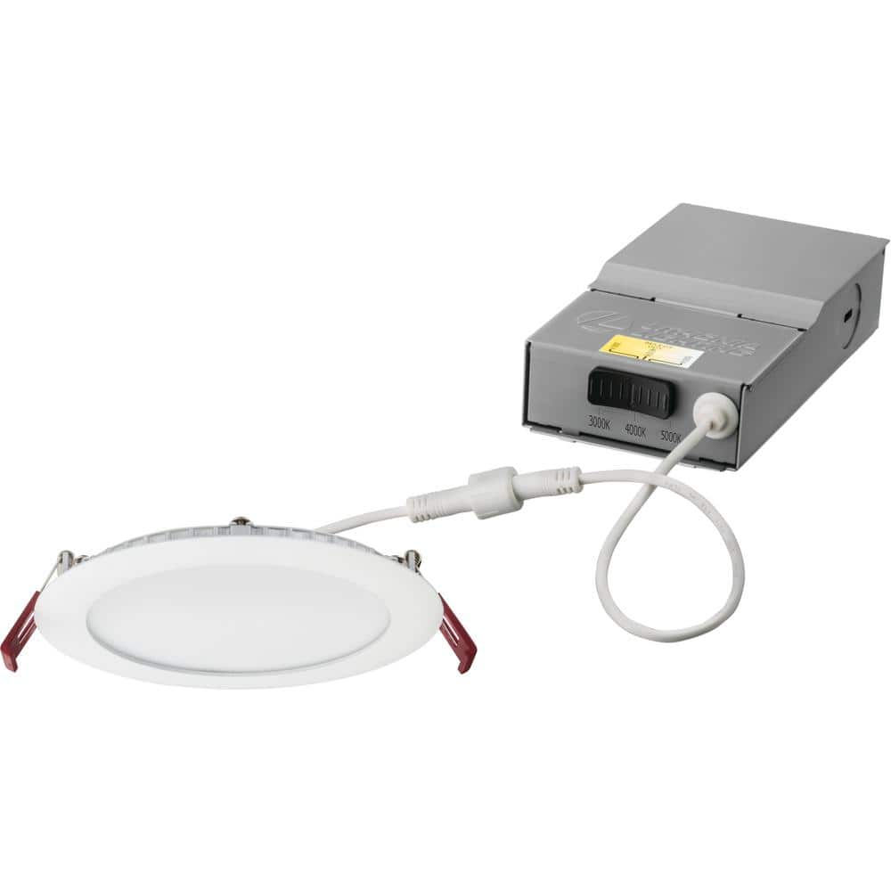 6 in. Selectable CCT New Construction/Remodel White Recessed Integrated LED Kit