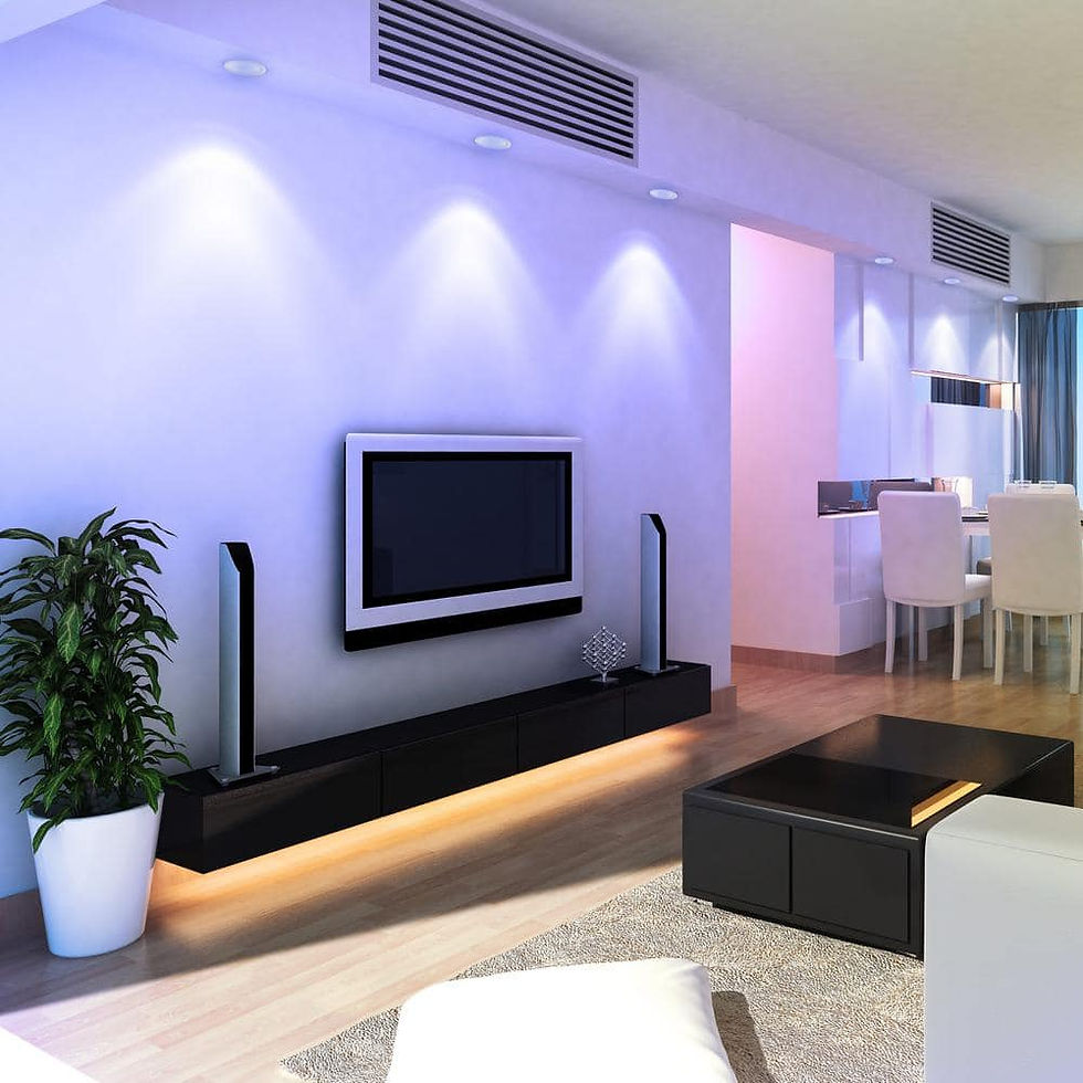Thumbnail: 4 in. 50-Watt Equiv Smart Wi-Fi RGBW Color Changing Tunable White Integrated LED