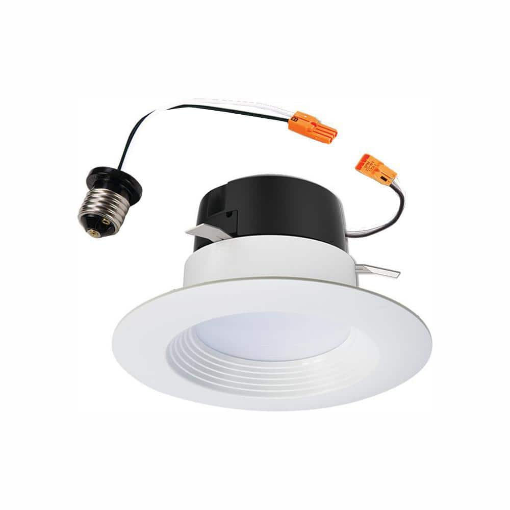 LT4 Series 4 in. Selectable CCT (3000K-5000K) Integrated LED, White Recessed Lig
