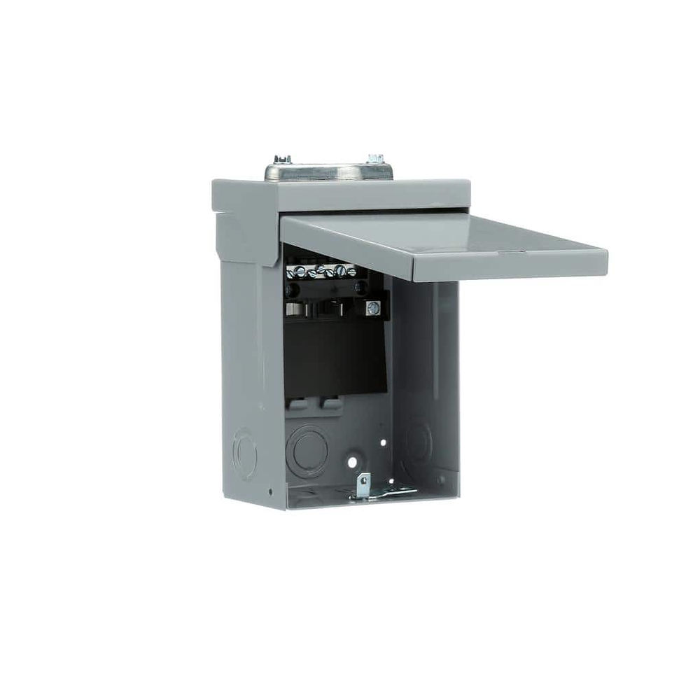 Thumbnail: EQ 60 Amp 2-Space 4-Circuit Outdoor Main Lug Load Center