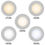 Thumbnail: 4 in. 30-in-1 Configurations Selectable CCT Integrated LED Recessed Light Trim D