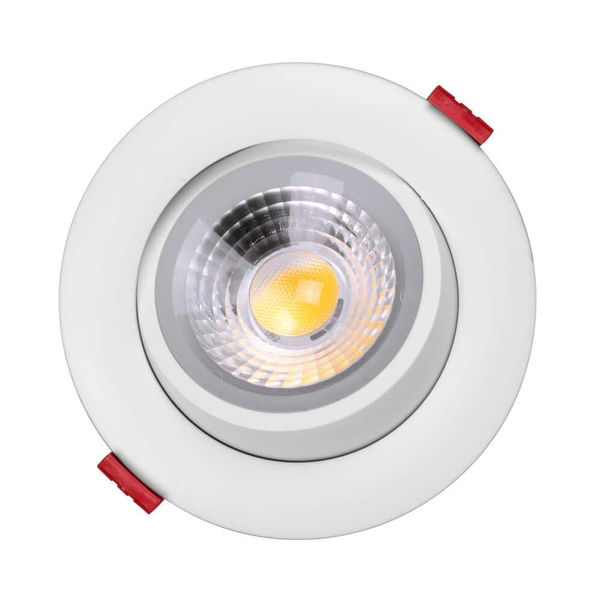 Thumbnail: 4 in. White 3000K Remodel IC-Rated Recessed Integrated LED Gimbal Downlight Kit