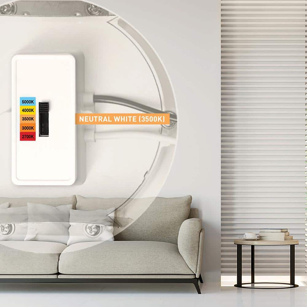 Thumbnail: 6 in. Selectable CCT Integrated LED Retrofit Ultra-Slim White Recessed Light Tri