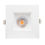 Thumbnail: 4 in. Slim Square Recessed Anti-Glare LED Downlight, White Trim, Canless IC Rate