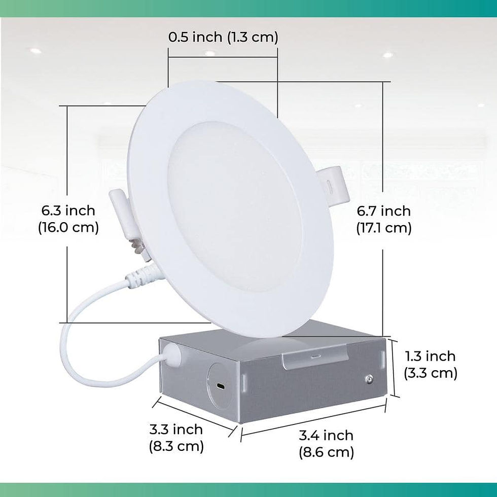 Thumbnail: 6 in. Canless 3000K Warm White 12W 1050LM Thin New Construction Integrated LED R