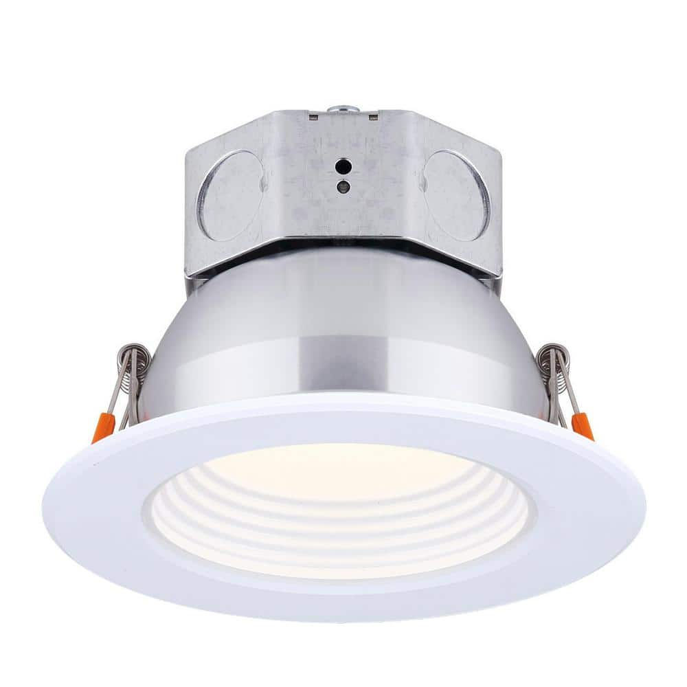 4 in. White New Construction IC Rated Recessed Integrated LED Kit