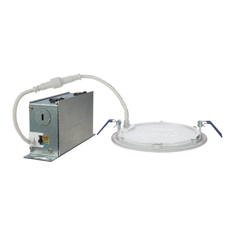 Thumbnail: 4 in. 2700K-5000K Tunable CCT Smart Integrated LED White Recessed Light, Round T