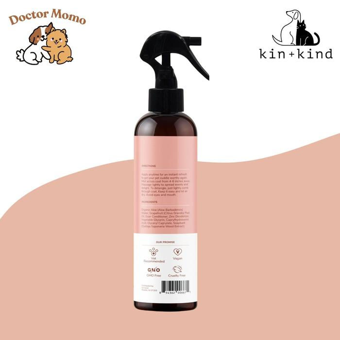 Thumbnail: Kin+Kind Dog Smell Coat Spray Conditioner Dog Grapefruit Dogs Deodorizing Spray